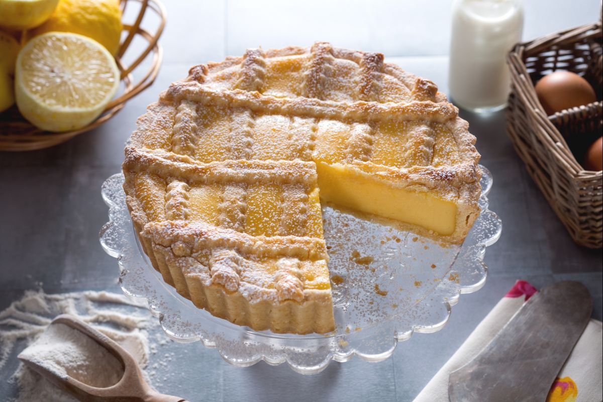 Tarta de crema de limones