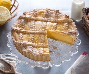 Tarta de crema de limones