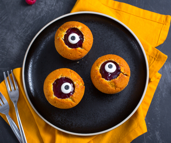 Muffin ojo de buey espantosos