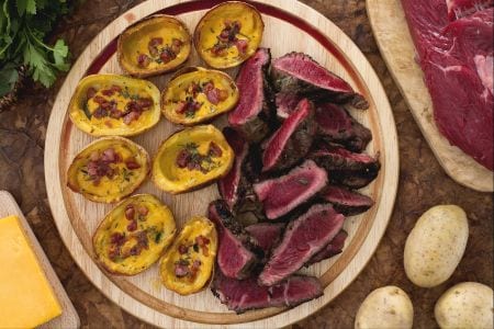 Tagliata con hierbas aromáticas