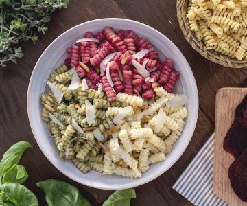 Pasta con tres pestos