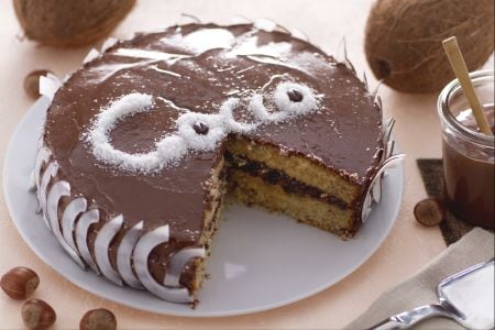 Tarta de coco y Nutella