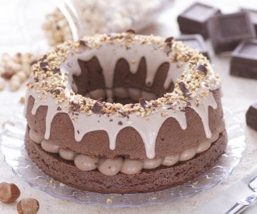 Rosca de chocolate con crema de avellanas