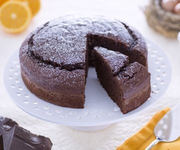 Tarta de yogur al chocolate