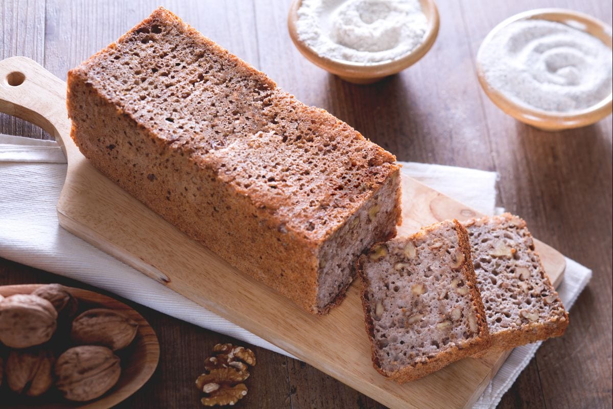 Pan de nueces sin gluten