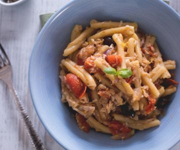 Pasta con perca