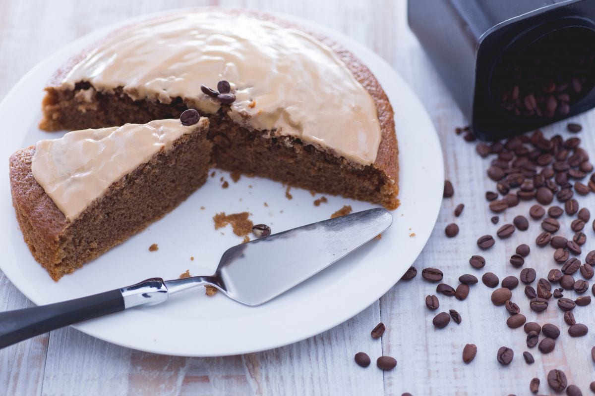Tarta de agua al café