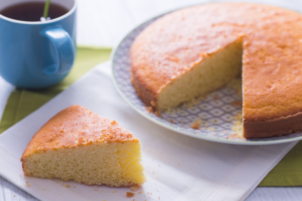 Tarta con harina de arroz