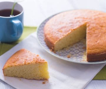 Tarta con harina de arroz