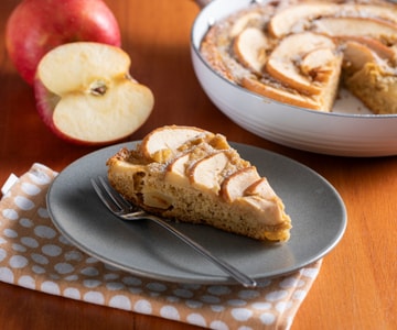 Tarta de manzana en sartén