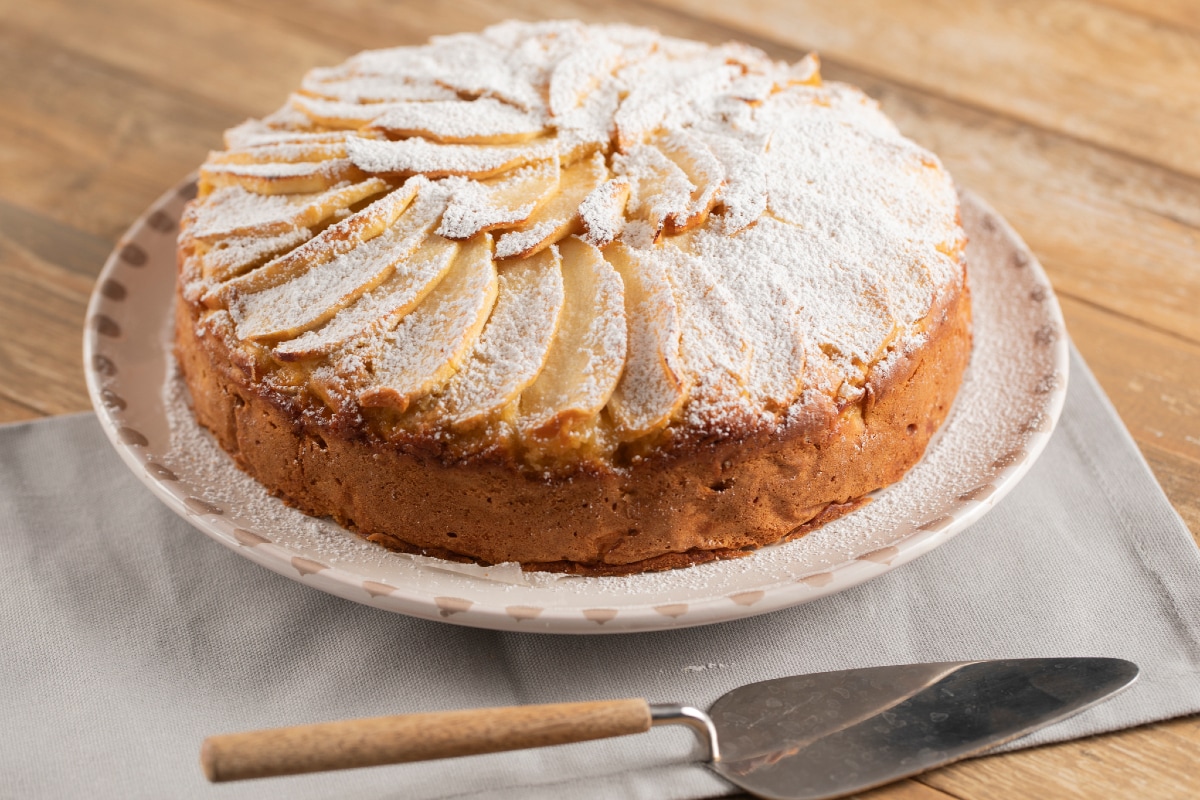 Tarta de manzana y yogur