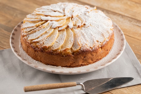 Tarta de manzana y yogur