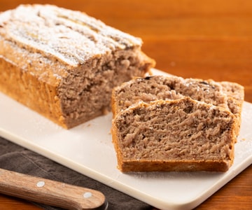 Pan de plátano sin mantequilla