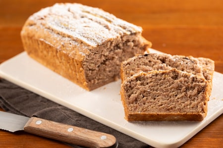 Pan de plátano sin mantequilla