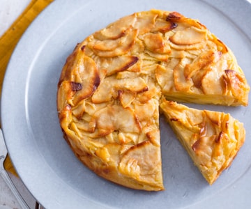 Tarta cremosa de manzanas