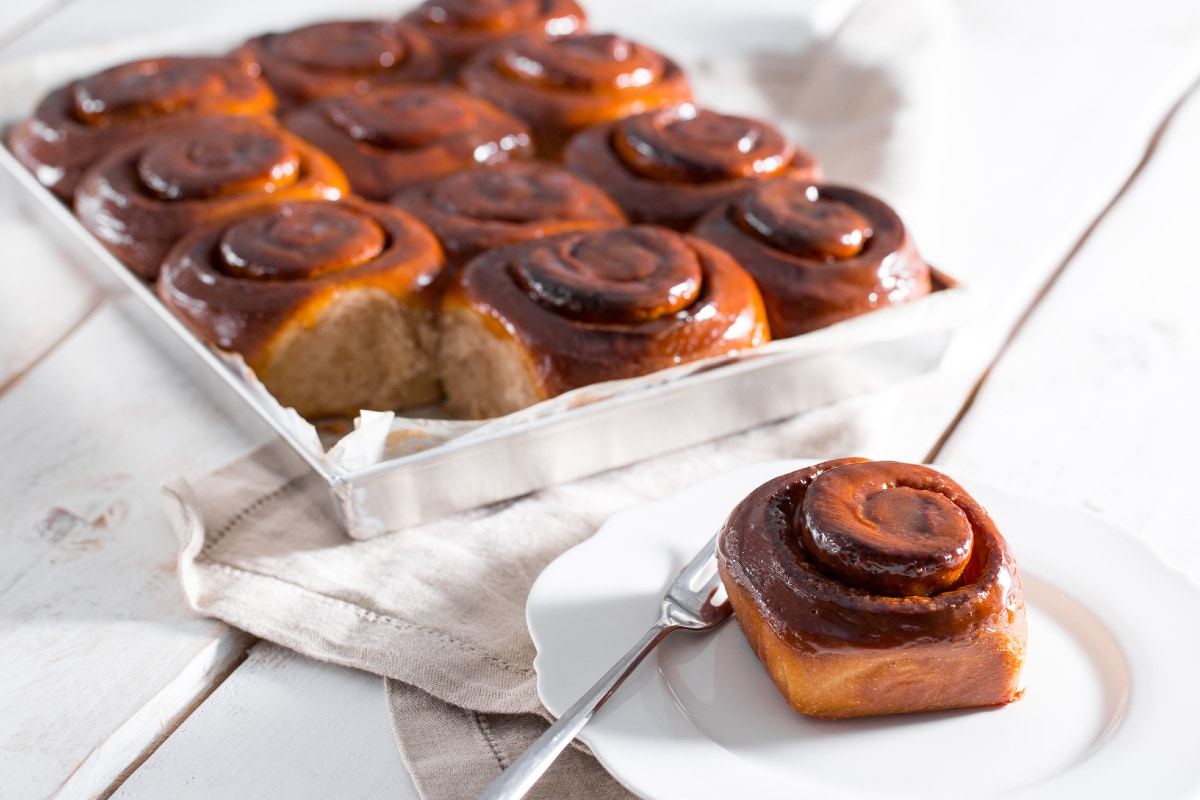 Rollos de canela con masa madre