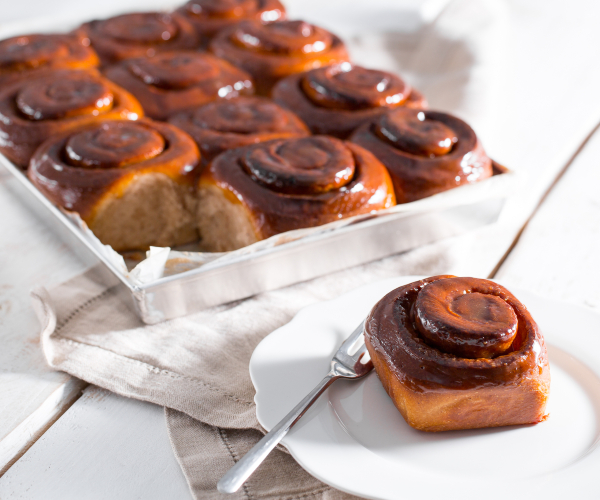 Rollos de canela con masa madre