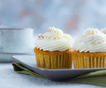 Cupcake de calabaza y zanahoria