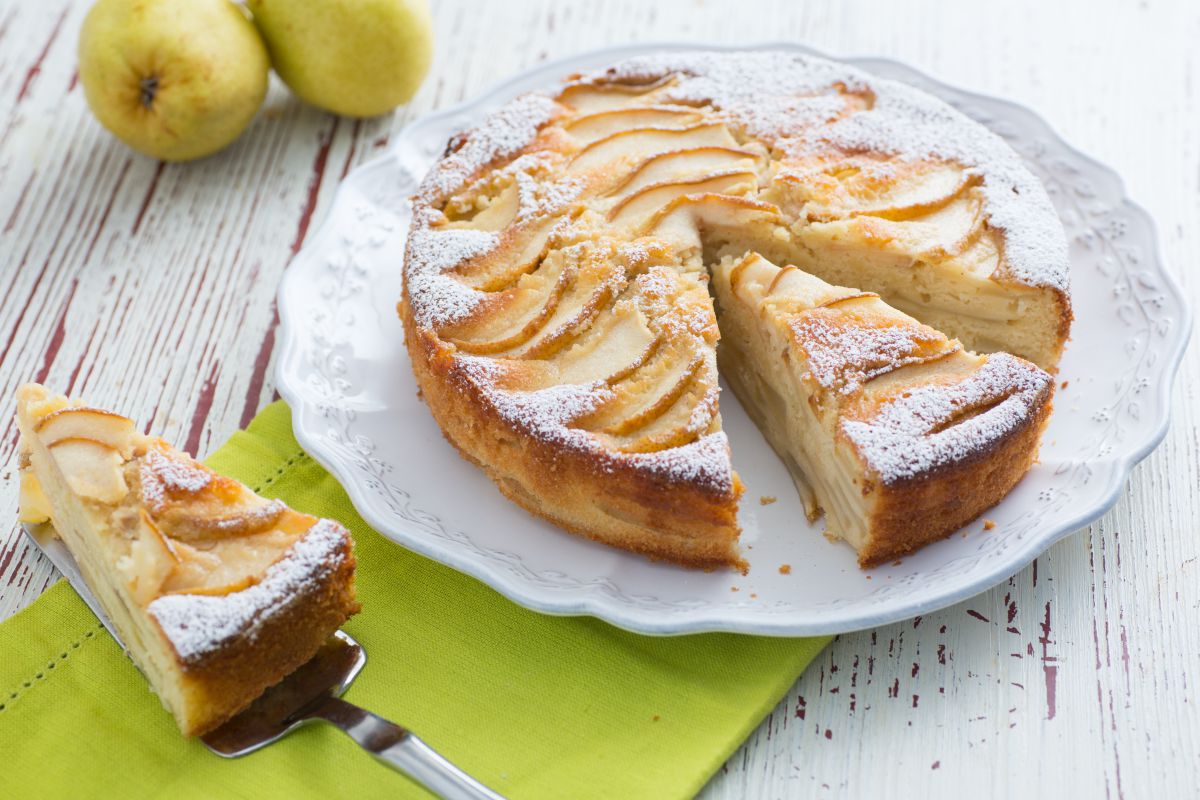 Tarta de peras