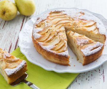 Tarta de peras