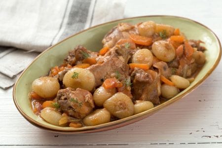 Estofado de conejo agridulce