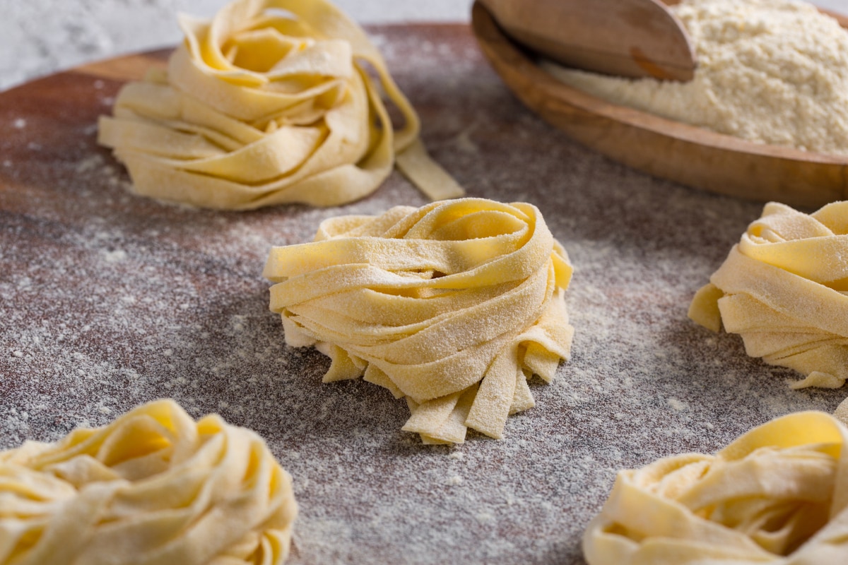 Tagliatelle sin huevo
