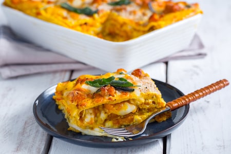 Lasaña con calabaza