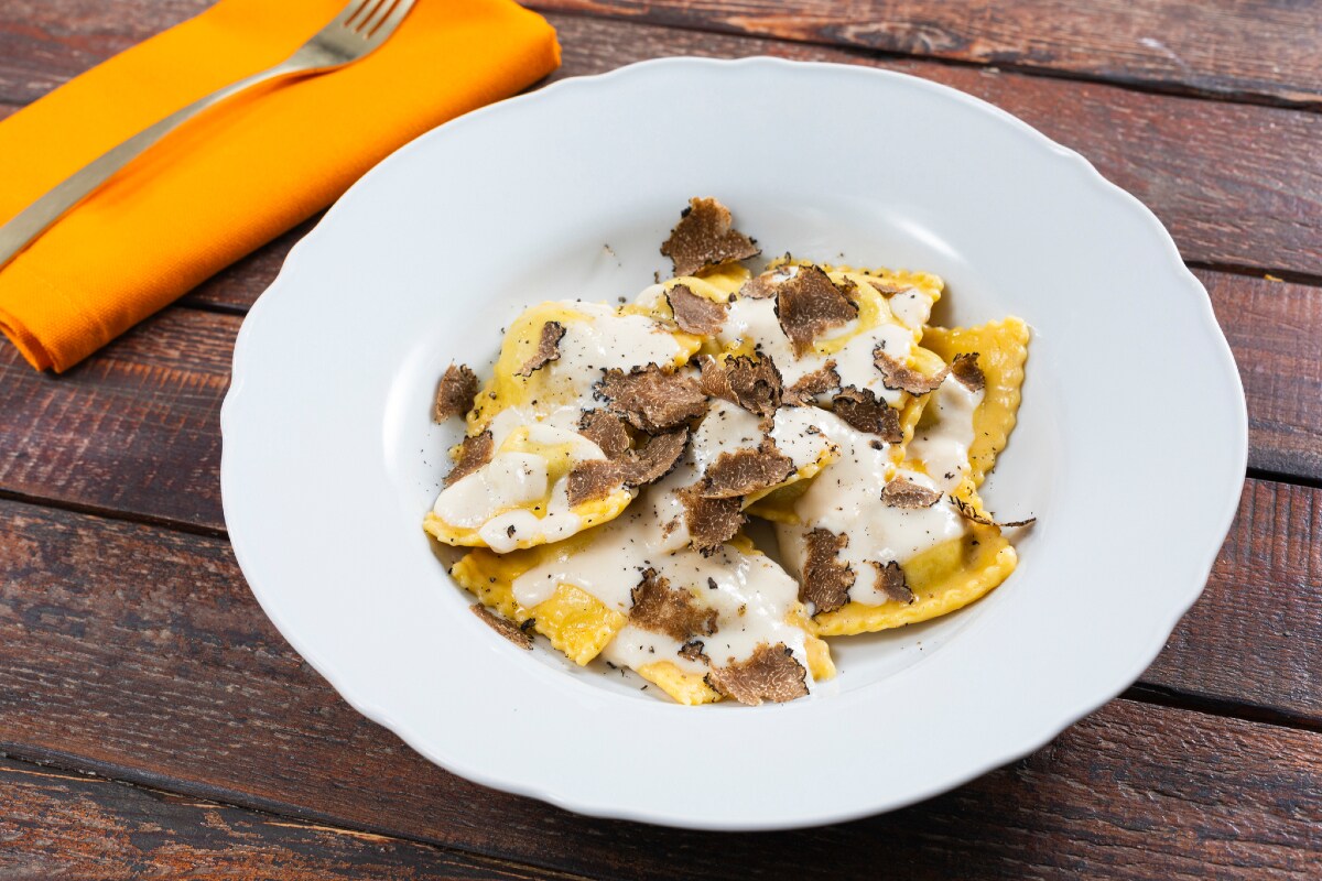 Raviolis al trufa