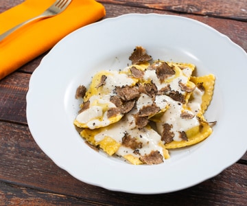 Raviolis al trufa