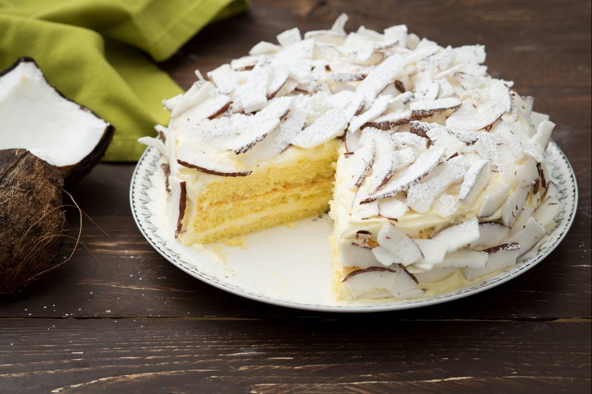Tarta de coco y limón