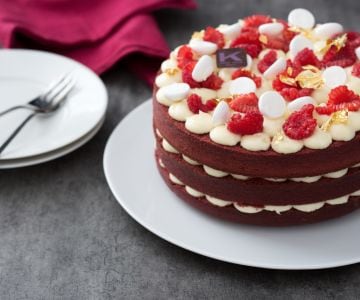 Pastel de Terciopelo Rojo