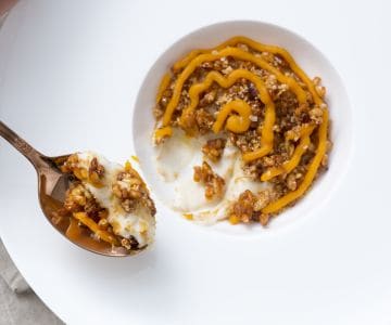 Arroz con leche y calabaza