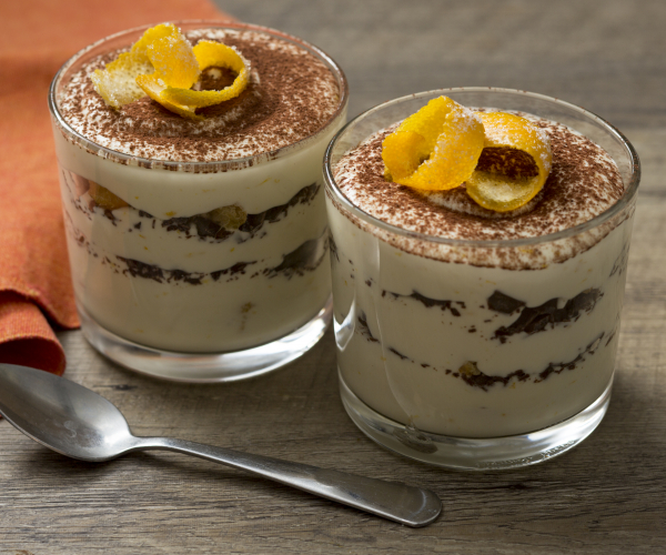 Tiramisú de naranja