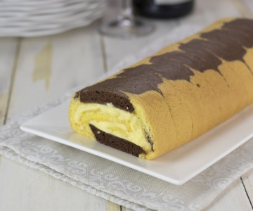 Rollo bicolor con sabayón