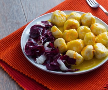Albóndigas de pollo a la naranja