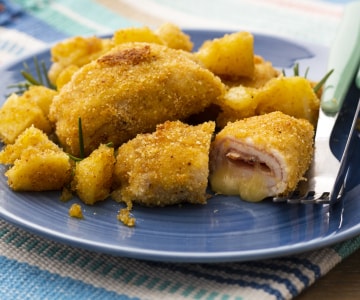 Rollitos gratinados con patatas