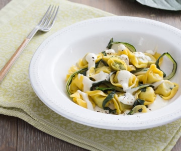 Tortelloni con acelgas y crema de Parmesano