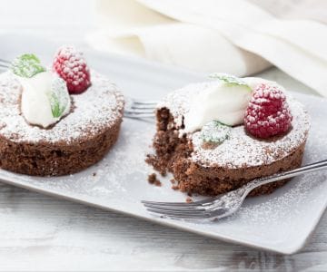 Mini caprese de chocolate y chile