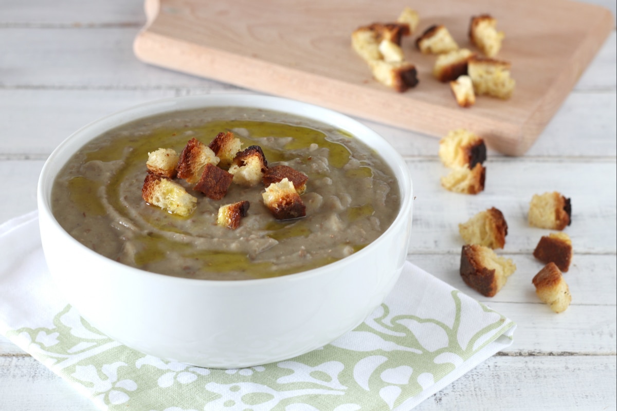 Crema de patatas y lentejas al curry