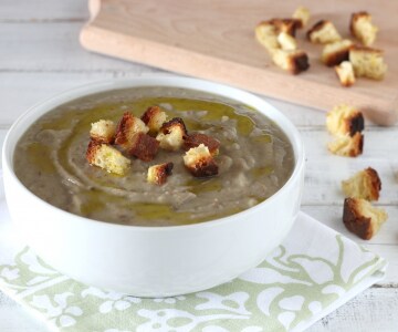 Crema de patatas y lentejas al curry