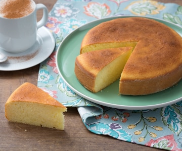 Tarta de leche caliente