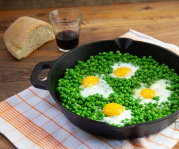 Huevos y guisantes