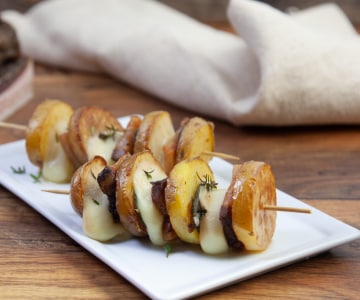 Brochetas de patatas