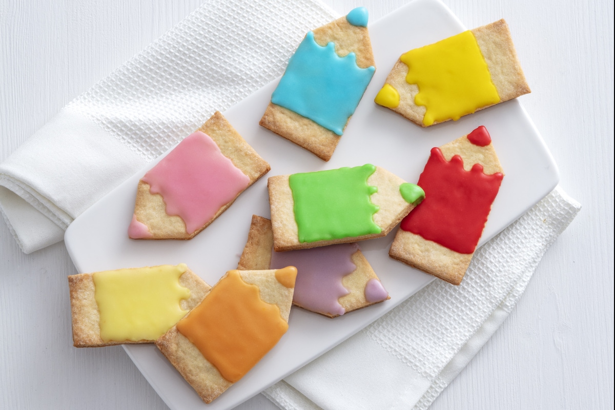 Galletas con forma de lápiz