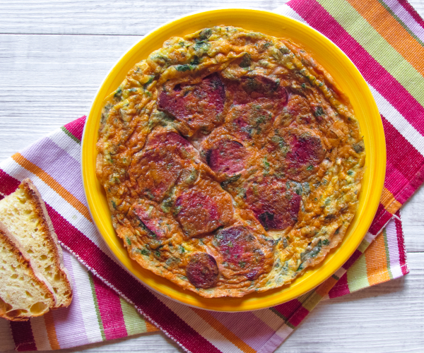 Tortilla de remolachas rojas