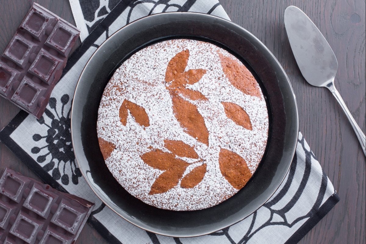 Tarta de chocolate sin mantequilla