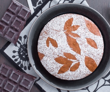 Tarta de chocolate sin mantequilla