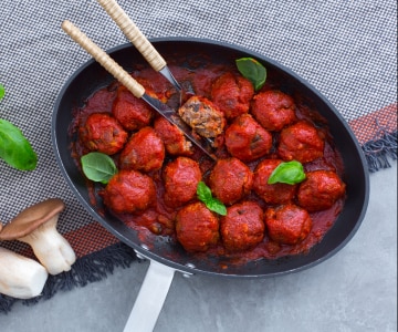 Albóndigas con setas