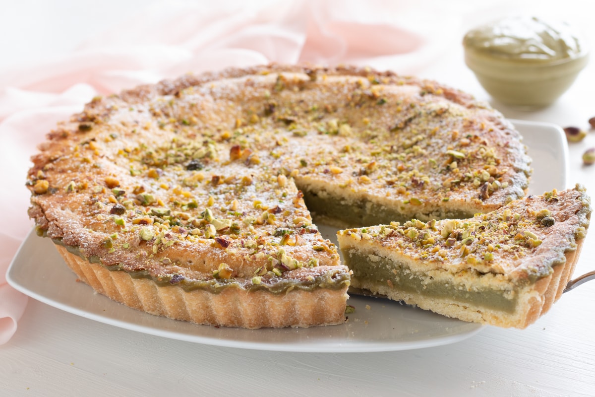 Tarta de la abuela al pistacho