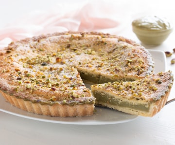 Tarta de la abuela al pistacho